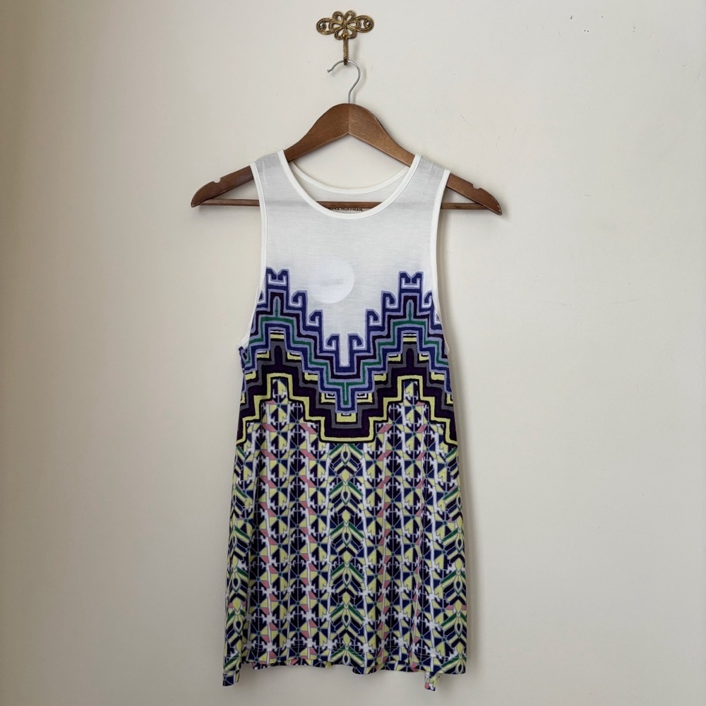 Mara Hoffman Active Geometric Print Tank Top Small NEW NWT Athleisure